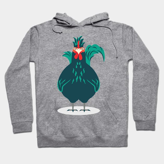 A Cute Chicken Hoodie by iswenyi Art